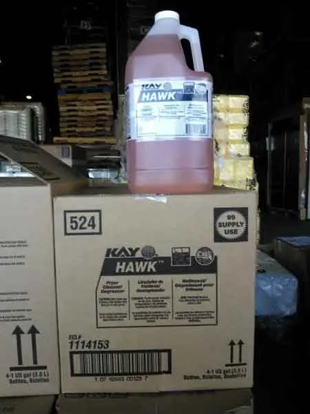 Kay Chemical Company 1114153 HAWK Fryer Cleaner / Degreaser 1 Gal.