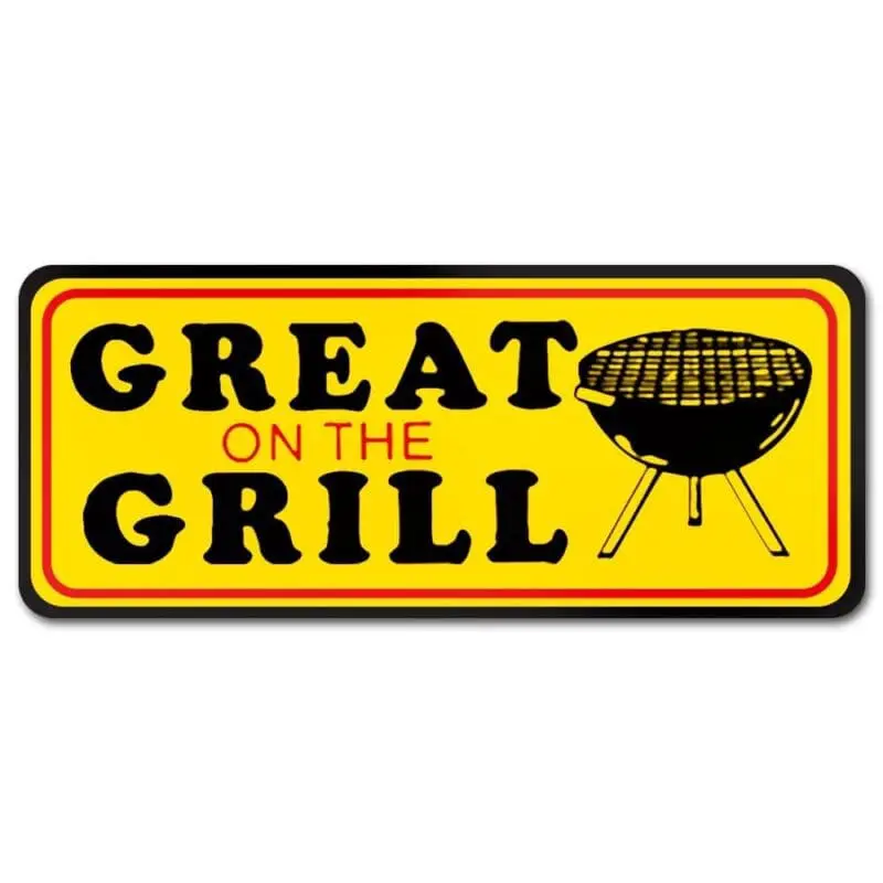 Label "GREAT ON THE GRILL"