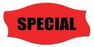 Label SPECIAL 1x2 Red 1000