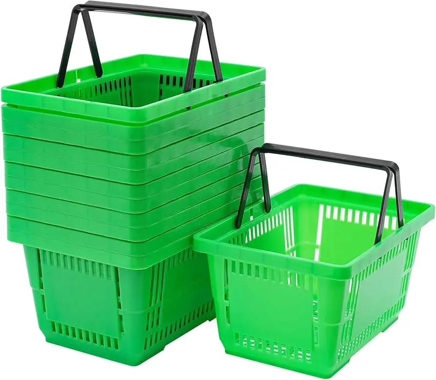 Large Shopping Basket Green