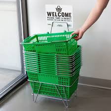 Large Shopping Basket Green