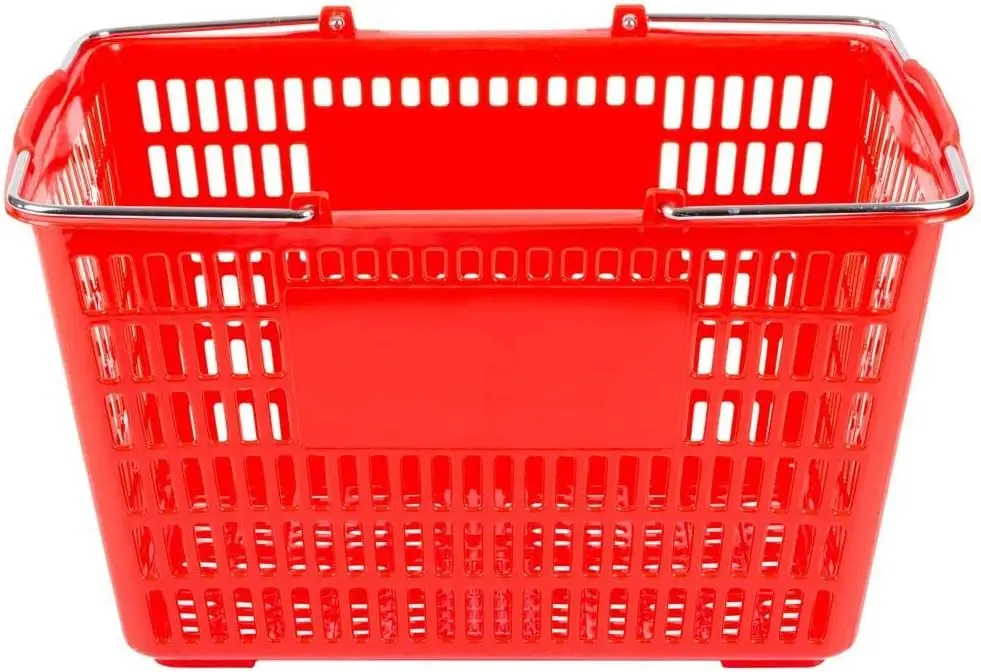 Large Shopping Basket Red