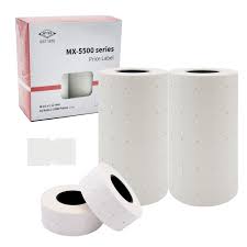 Motex White Price Label for MX-5500 Pricing Gun