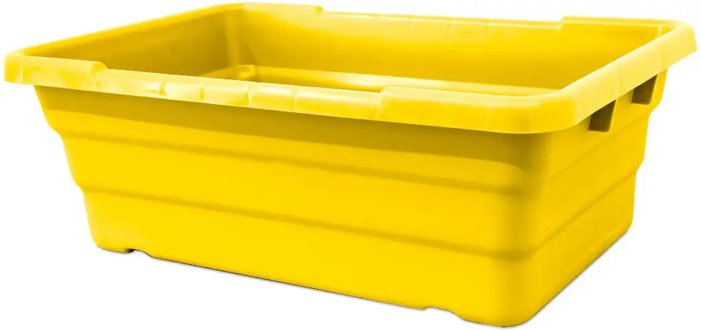 OMCAN 10940 Plastic LUG YELLOW15.5X26.5X8