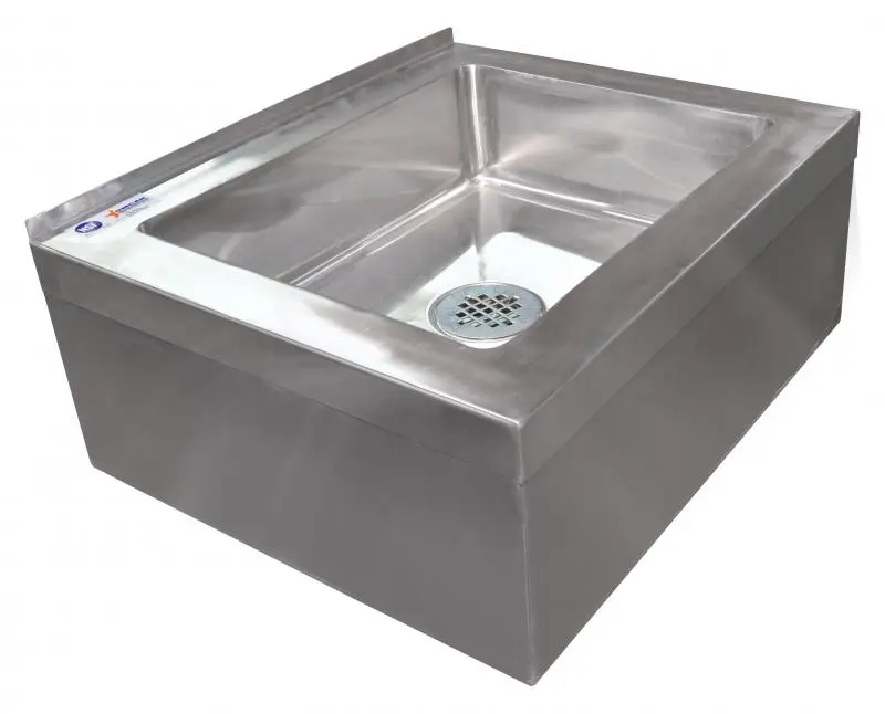 OMCAN 24412 Stainless Steel Mop Sink with Drain Basket