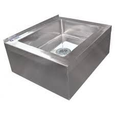 OMCAN 24412 Stainless Steel Mop Sink with Drain Basket