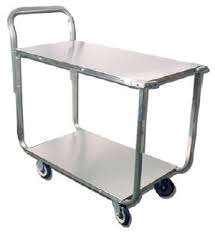 OMCAN 4700 Stainless Steel Retail Stock Cart 2 Tier