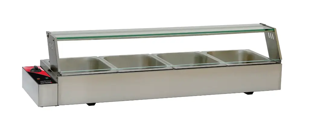OMCAN BS-4 Portable Warmer Bain Marie with 4 Half Pans