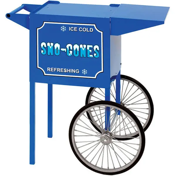Paragon 3080030 Blue Small Sno-Cone Cart
