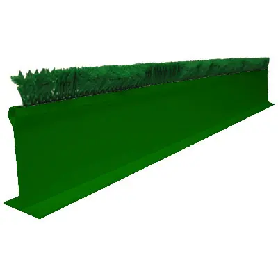 Plastic T Divider, Green 5" x 48"