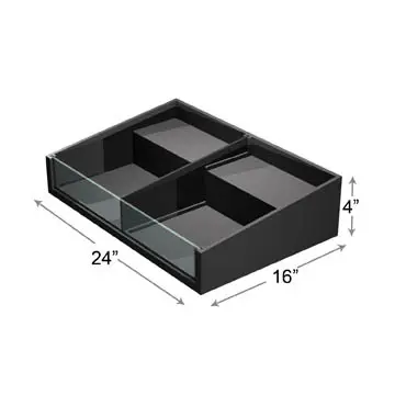 Produce Tray Shallow Step 24" x 16" x 4"