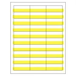 Q-tag¬ô 2.5 X 1 Inch White and Yellow Paper Tag