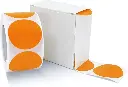 Round Label Sticker 1.5" Diameter Orange