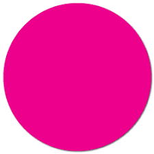 Round Label Sticker 1.5" Diameter Pink