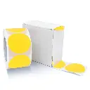 Round Label Sticker 1.5" Diameter Yellow