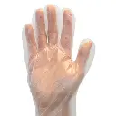 Safety Zone GDPE-LG Plastic Glove Large