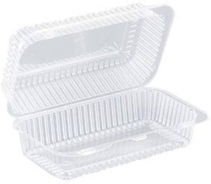 SeeShell¬Æ N48 Plastic Clear Hinged Loaf Container