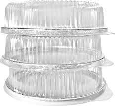 Serving Tray 12" Clear Round With Dome Lid