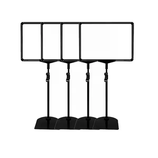 Sign Holder Stem 4" BLACK