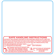 TORREY 1378-BSH 60mm Scale Label Safe Handling Printed
