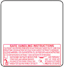 TORREY 1378-BSH 60mm Scale Label Safe Handling Printed
