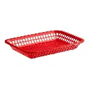 Tablecraft 1079R Red Food Basket 10.5" x 7"