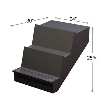 Three Step High Profile Riser