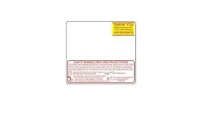 Toledo 325/8460 ET 2.4 Safe Handling Print Scale Label