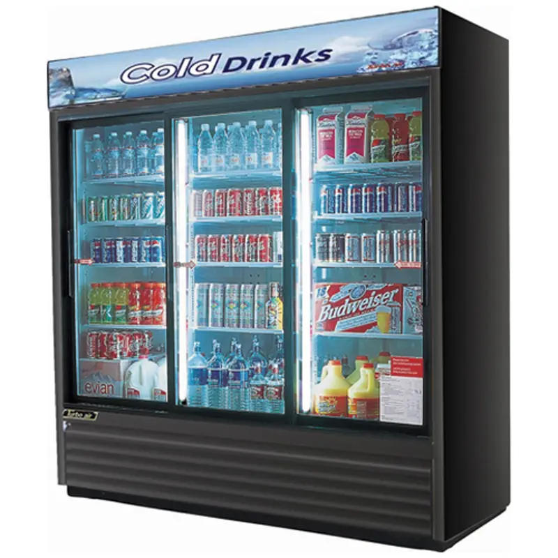 Turbo Air TGM-69R 3-Glass Merchandiser 69 Cu. Ft.