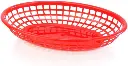 UPDATE BB96R Oval Food Basket 9.5x5 RED 12