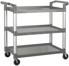 UPDATE BC-2416LGZ Heavy Duty Utility Cart Gray