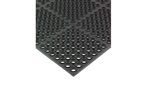UPDATE FM-35B Black Rubber Floor Mat 36x60