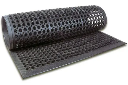 UPDATE FM-35B Black Rubber Floor Mat 36x60
