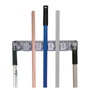 UPDATE MBR-16 16" Mop and Broom Rack Grey