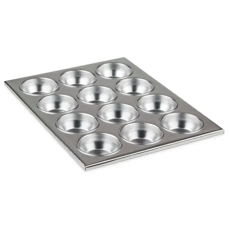 UPDATE MPA-12 12 Cup Aluminum Cupcake and Muffin Pan