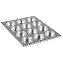 UPDATE MPA-12 12 Cup Aluminum Cupcake and Muffin Pan