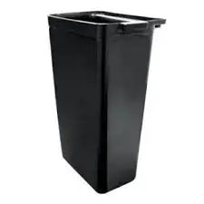UPDATE RB-20BK Black Plastic Refuse Bin