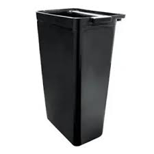 UPDATE RB-20BK Black Plastic Refuse Bin