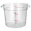 UPDATE SCR-6PC Polycarbonate Round Container - 6 Qt.