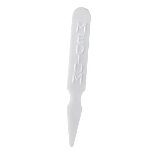 UPDATE SM-M White Plastic Steak Marker, Medium Cook