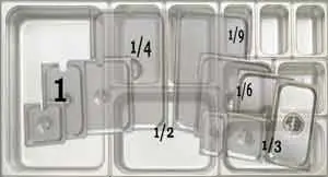 UPDATE STP-11LDC Solid Cover Stainless Food Pans