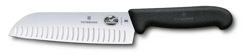 Victorinox 41529 7" Santoku Knife Black Handle