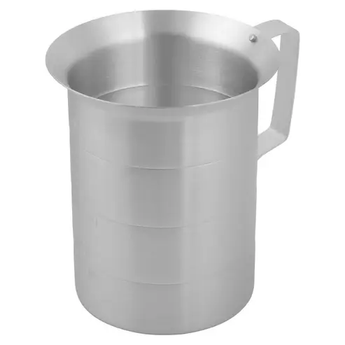 WINCO AM-4 4 Qt. Capacity Aluminum Measuring Cup