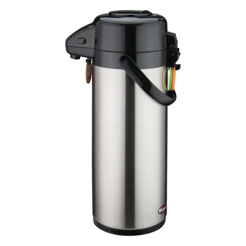 WINCO APSG-30 3.0 L Stainless Steel Lined Airpot with Sight Glass And Zinc Alloy Lever Top