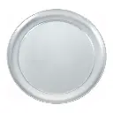 WINCO APZT-10 10" Aluminum Pizza Trays Wide Rim