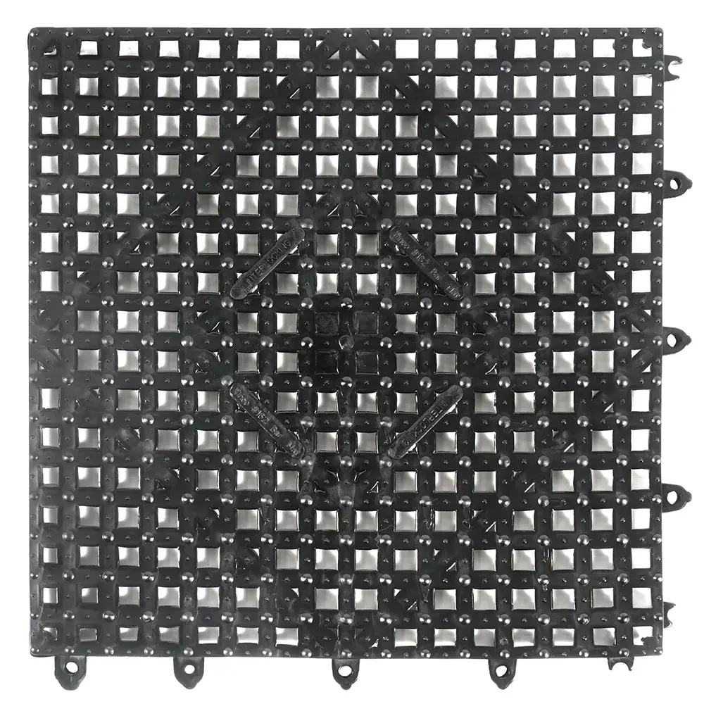 WINCO BML-12K Bar Mat Interlocking 12 X 12 inch. Black