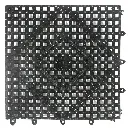 WINCO BML-12K Bar Mat Interlocking 12 X 12 inch. Black
