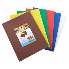 WINCO CBRD-1824 24" x 18" Red Cutting Board
