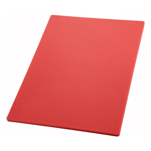 WINCO CBRD-1824 24" x 18" Red Cutting Board