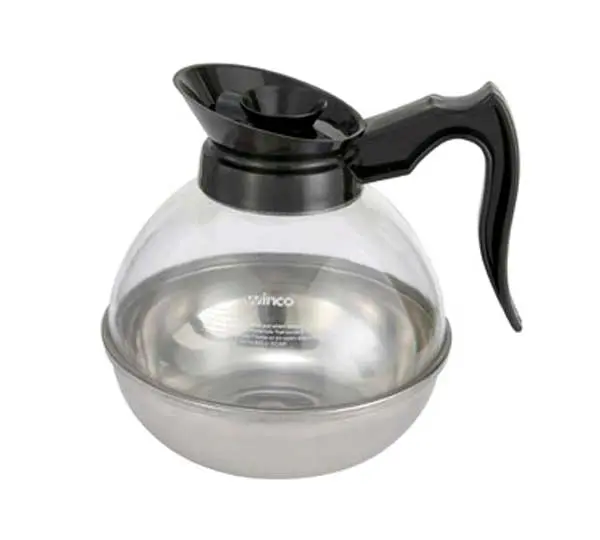 WINCO CD-64K Coffee Decanters 64 Oz Black